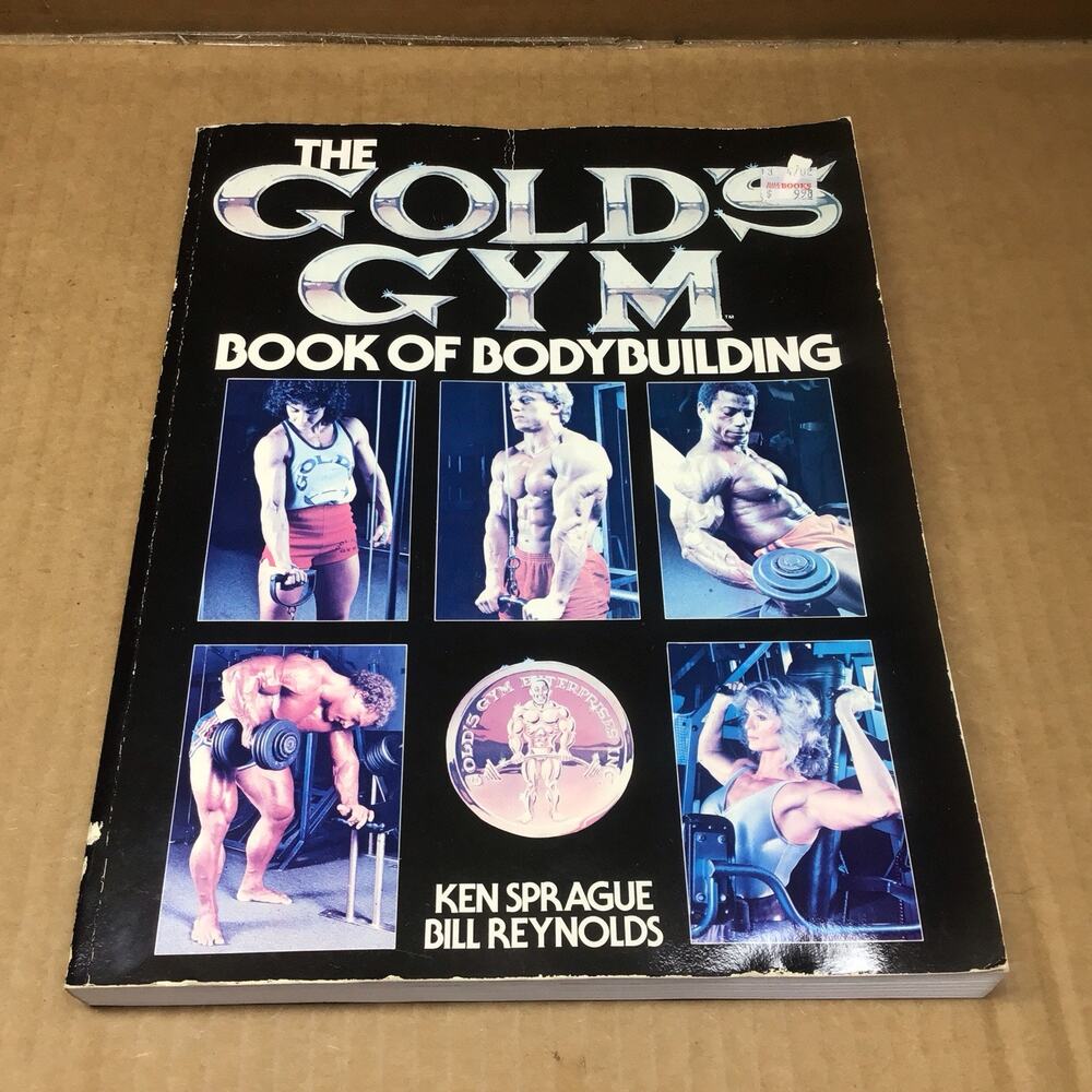 Golds Gym Book of Bodybuilding Ken Sprague Vintage 1983 Fitness Training Manual